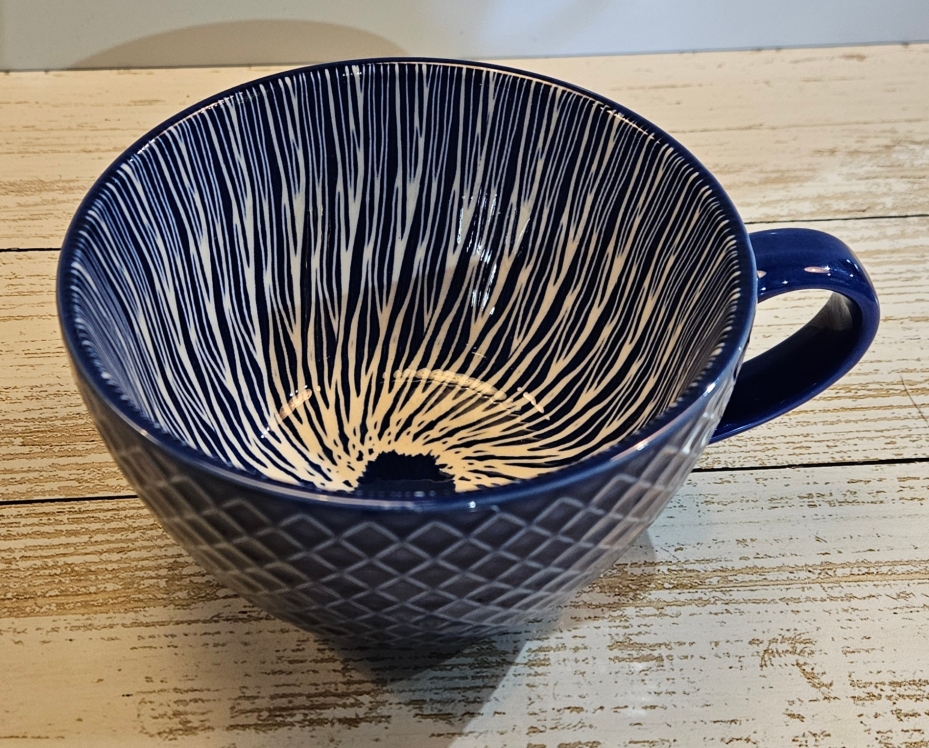 Blue Patterned Mug