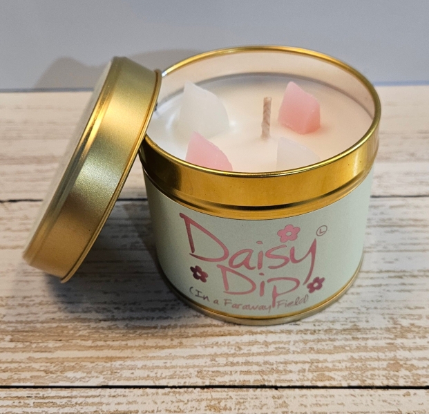 Daisy Dip Scented Candle Tin