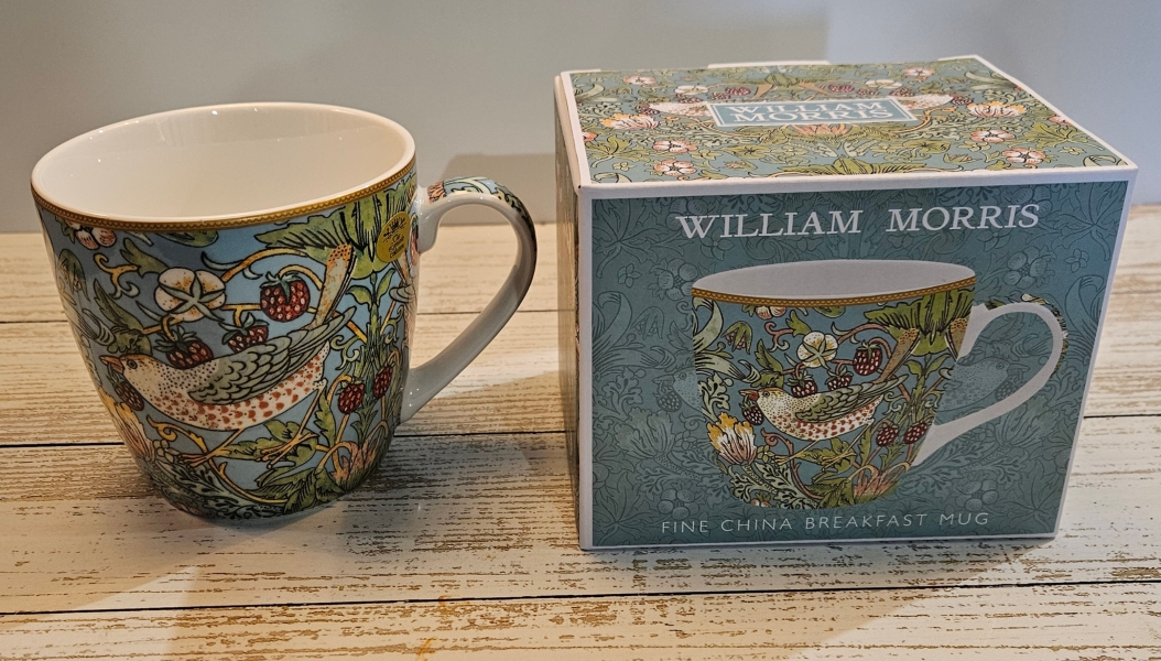 William Morris Strawberry Thief Breakfast Mug