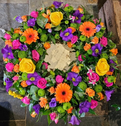Mixed Flower Wreath