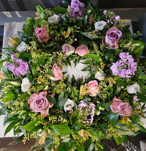 Mixed Flower Wreath