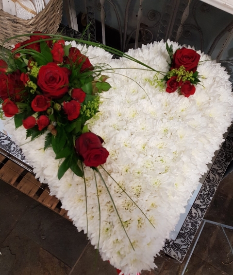 Based Heart with Foliage