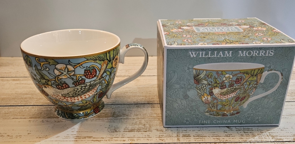William Morris Strawberry Thief Footed Mug